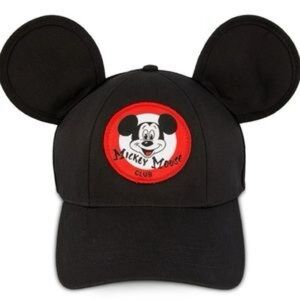 Official Disney Parks Mouseketeer Black Baseball Hat Cap Ears Mickey Mouse Club